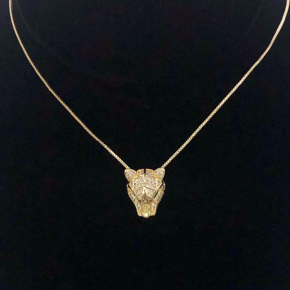 14k Panther Necklace - Picture 10 of 13